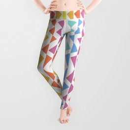 DAO Multi-Color Pink, Blue & Yellow Abstract 01-19c Leggings