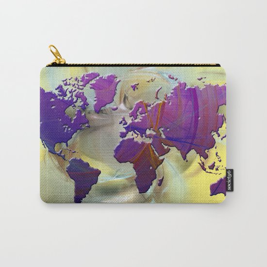 World Map Carry-All Pouch