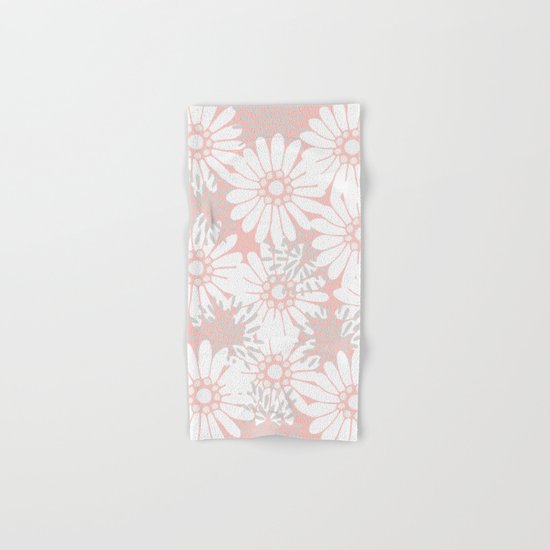 Summer Flowers Pink Hand & Bath Towel