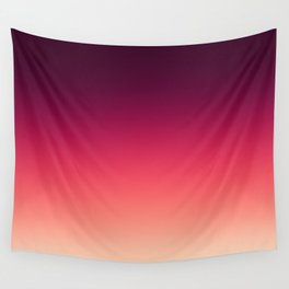 Strawberry Pink Skies Colorful Gradient Wall Tapestry