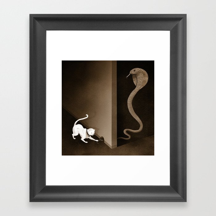 careful with you with Framed Art Print by Marco Melgrati | Society6