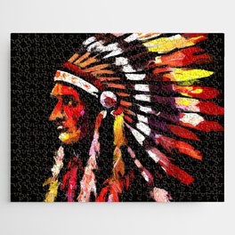 Native American Chief Jigsaw Puzzle