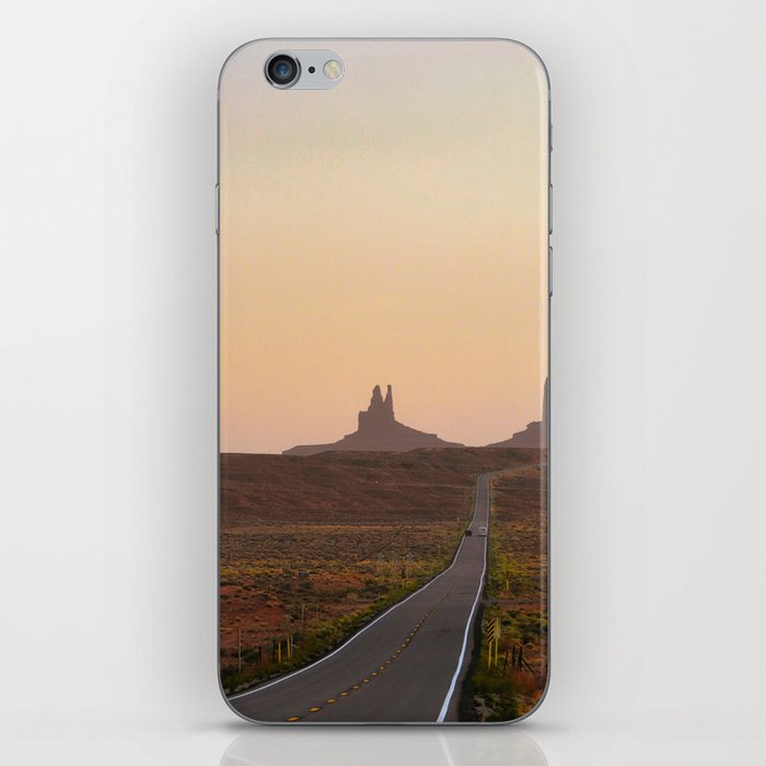 Road to Monument Valley at Sunset 2 iPhone Skin