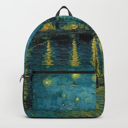 Starry Night, 1888 by Vincent van Gogh Backpack