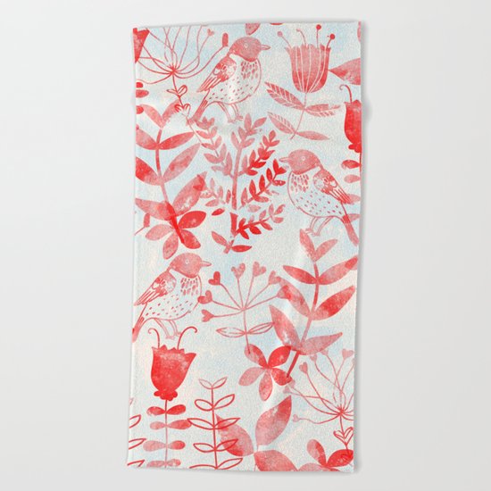 Botanical Garden III Beach Towel