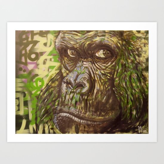 Gorilla Funk (Living on the Edged Pt. II) Art Print