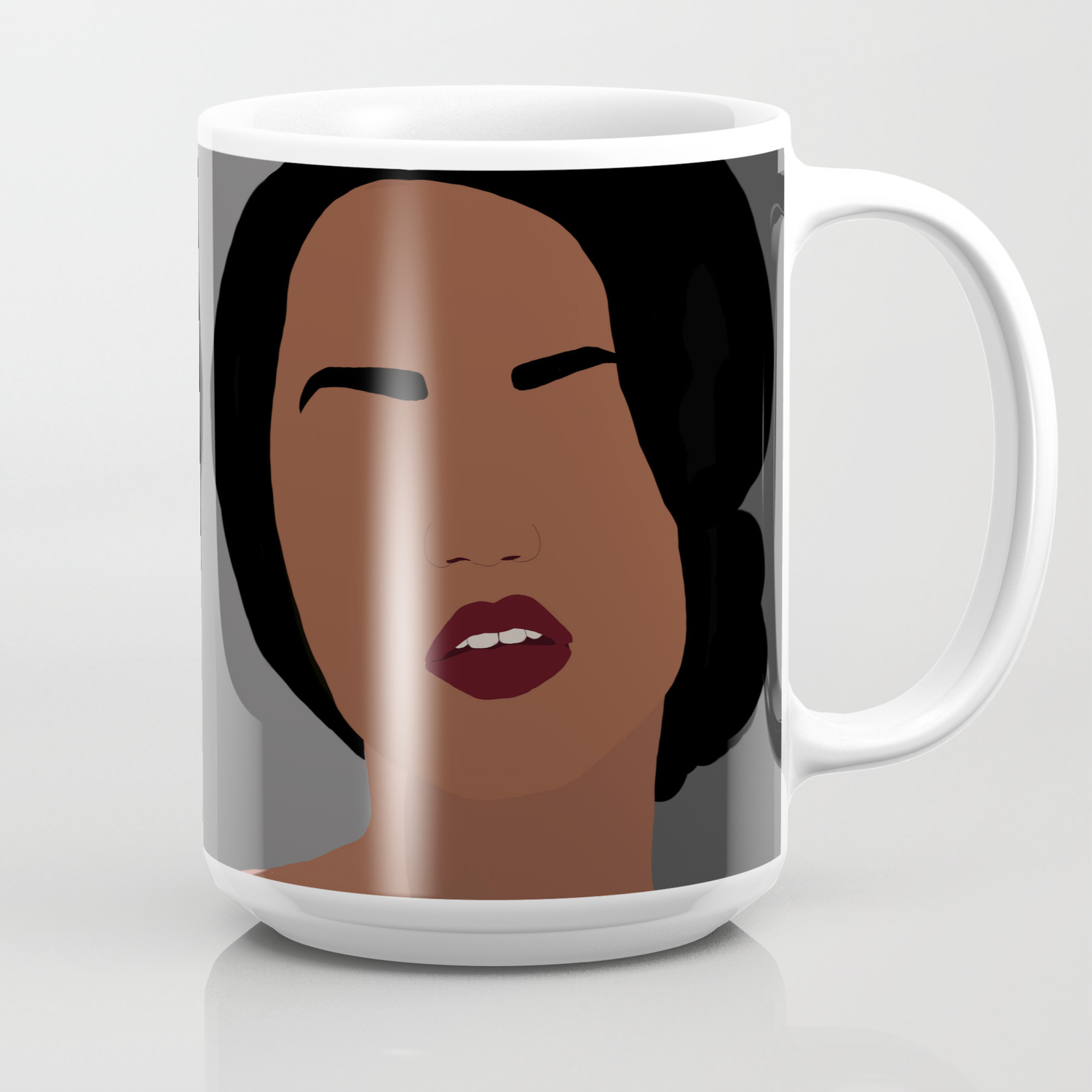 Mia Minimal Abstract Portrait Of An African American Woman