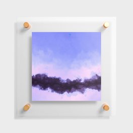 A beautiful abstract background with colorful paint textures Floating Acrylic Print