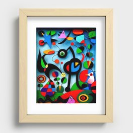 The Garden by Miro Recessed Framed Print