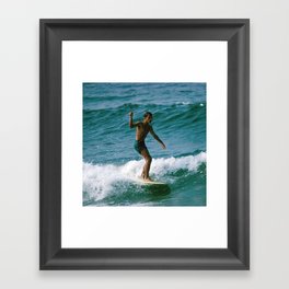Surf Framed Art Print