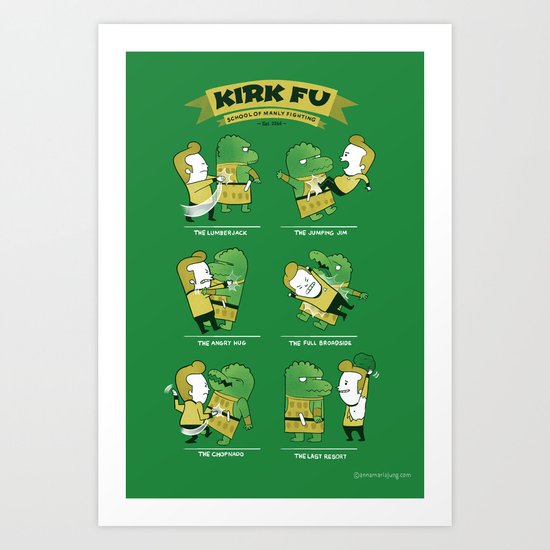 Kirk Fu Art Print