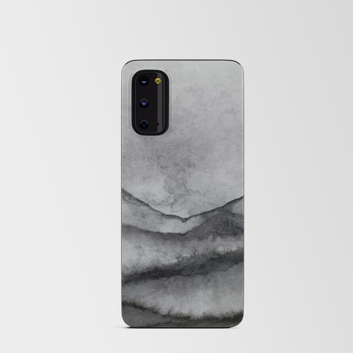 Black AnD White Watercolor Landscape Android Card Case