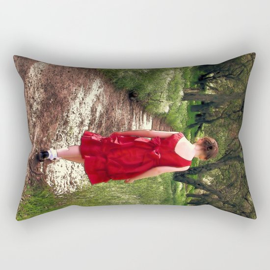 Solitary Walk. © J&S Montague. Rectangular Pillow