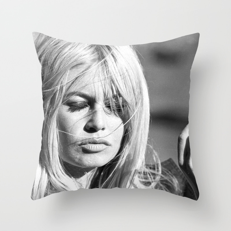 Brigitte Bardot Vintage Pillow 