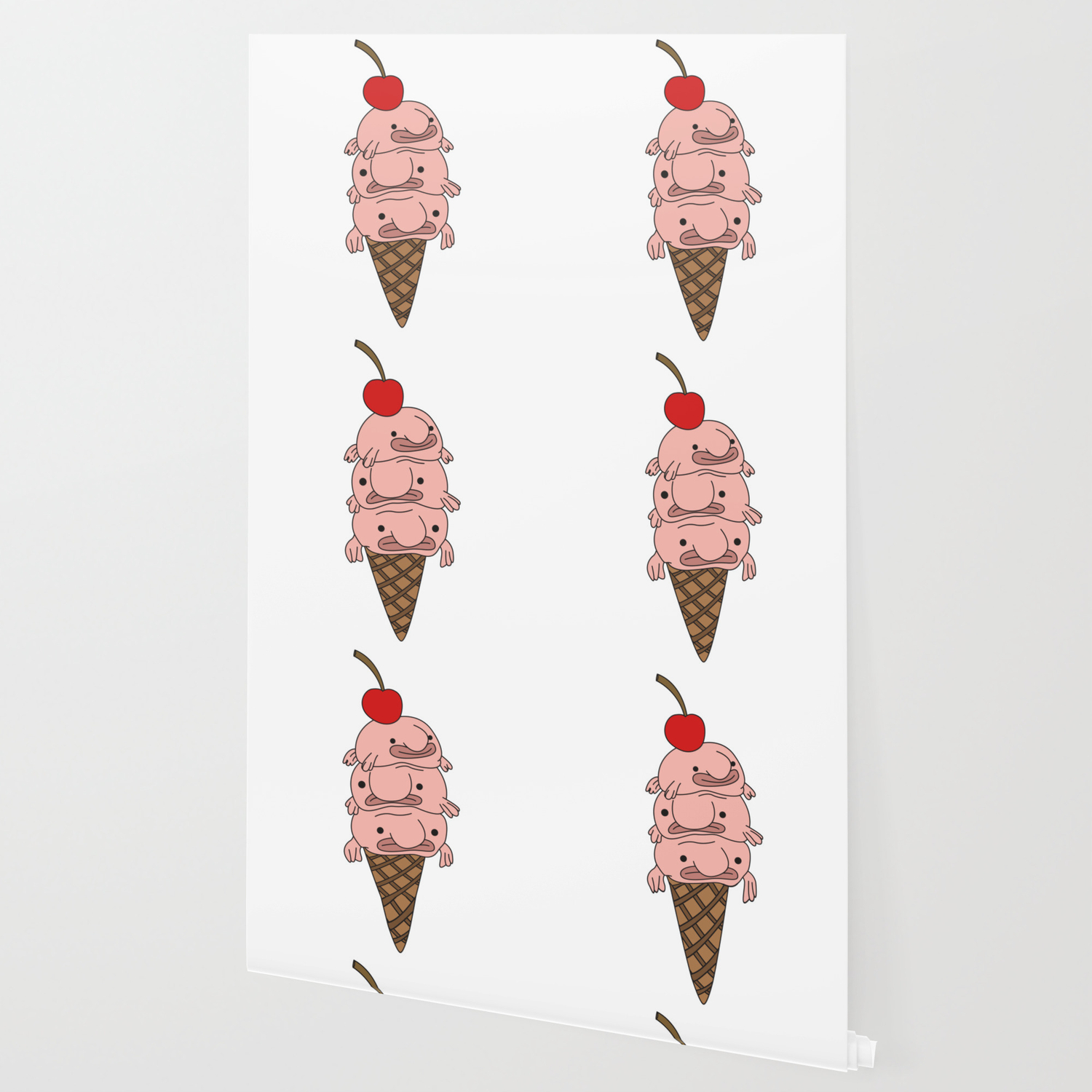 Funny Blobfish Perfect For Fish Lovers Icecream Blobfish Wallpaper