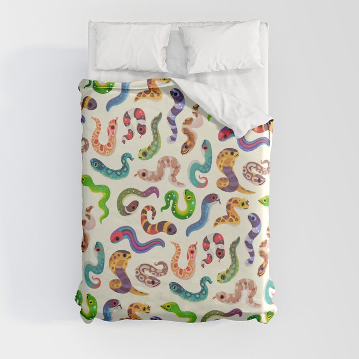 Serpent Day - Bright Duvet Cover