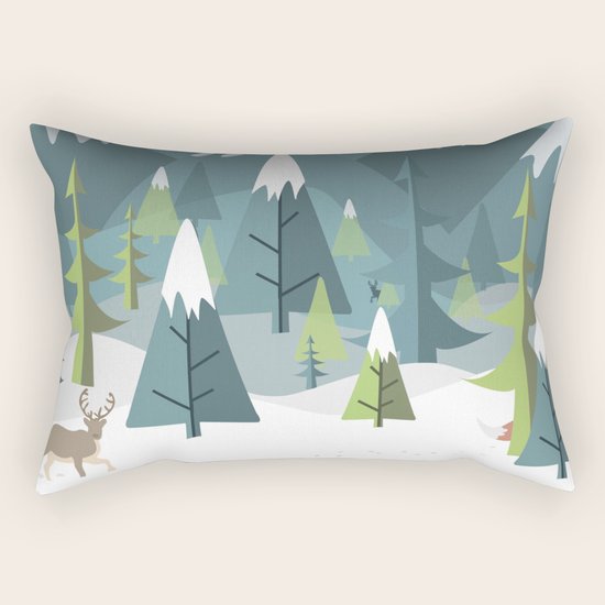Winter Forest Rectangular Pillow