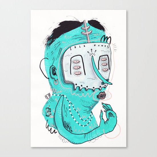 IDLE HANDS Canvas Print