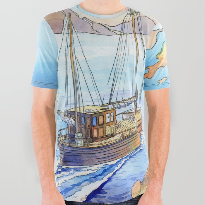 Ship (by SMR) All Over Graphic Tee