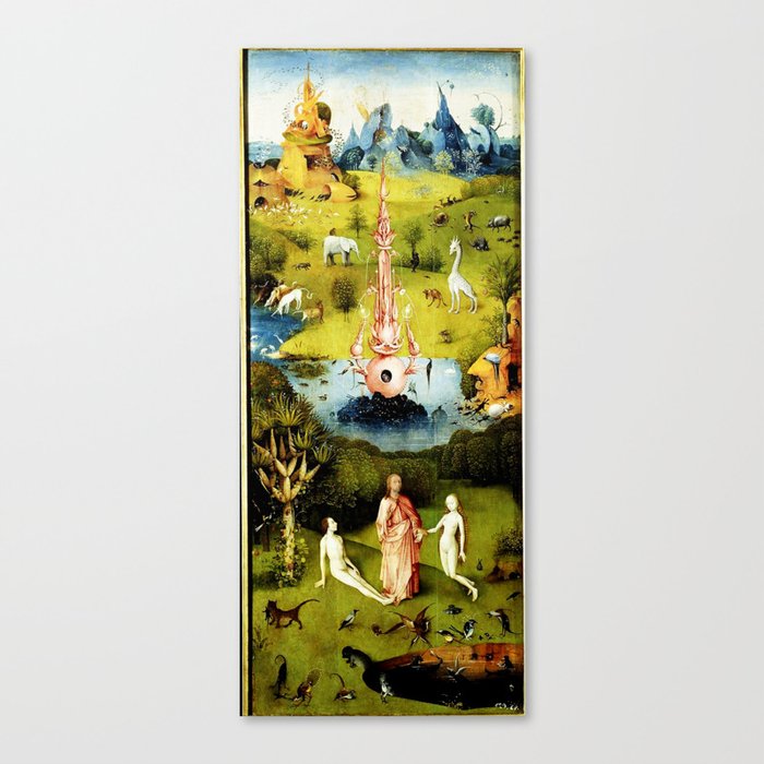 Bosch Garden Of Earthly Delights Panel 1 - Eden Canvas Print