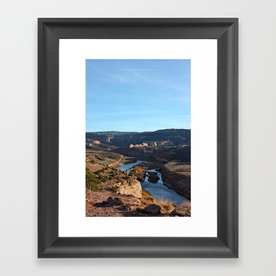 Colorado River From the Bicycle 2 Framed Art Print