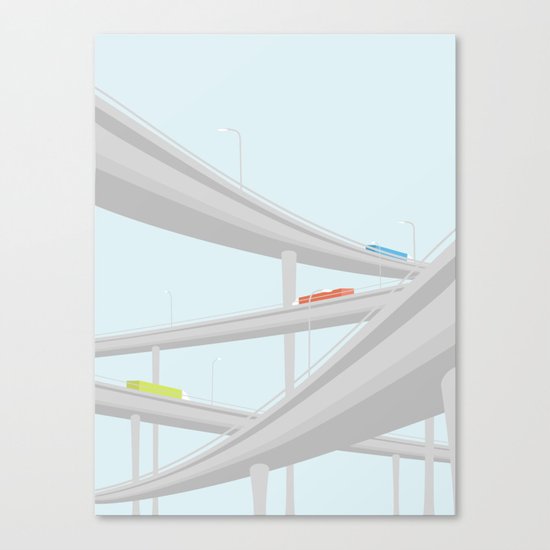 MOTORVEJSKRYDS Canvas Print