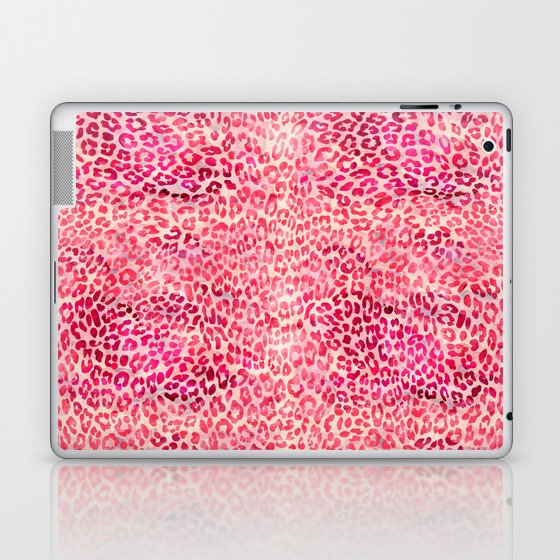 Pink Leopard Print Laptop & iPad Skin