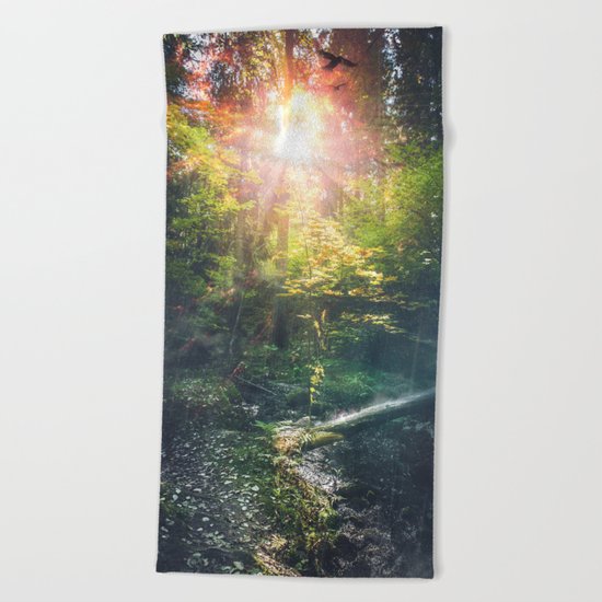Just breathe Beach Towel