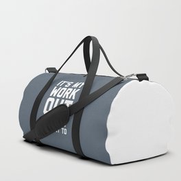 It's My Workout Funny Gym Quote Duffle Bag