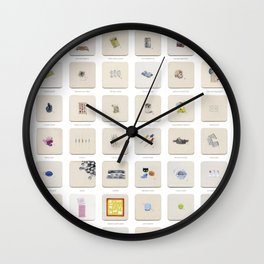 Junk in Your Trunk Tuesdays: 52 Weeks of Junk Drawer Watercolor Paintings Wall Clock