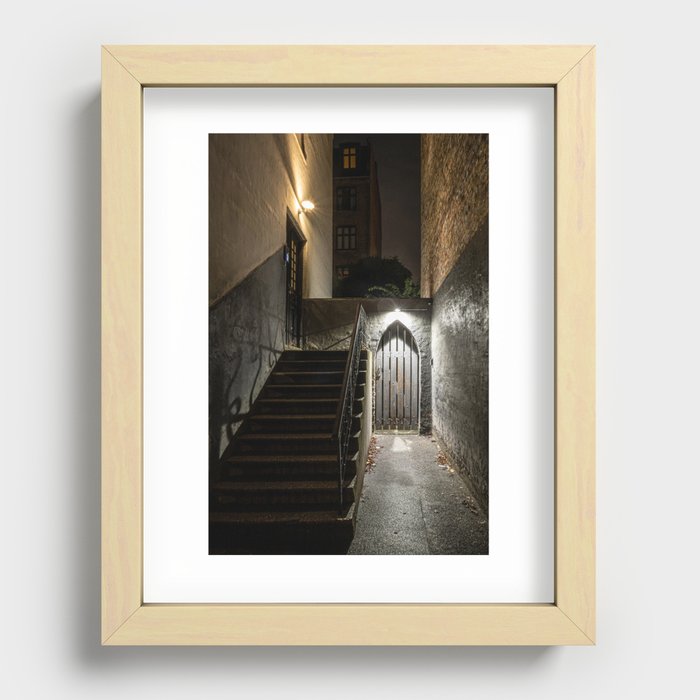 Copenhagen alley Recessed Framed Print