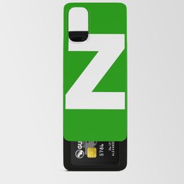 letter Z (White & Green) Android Card Case