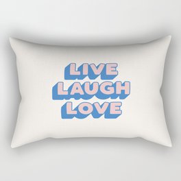 Live Laugh Love Rectangular Pillow