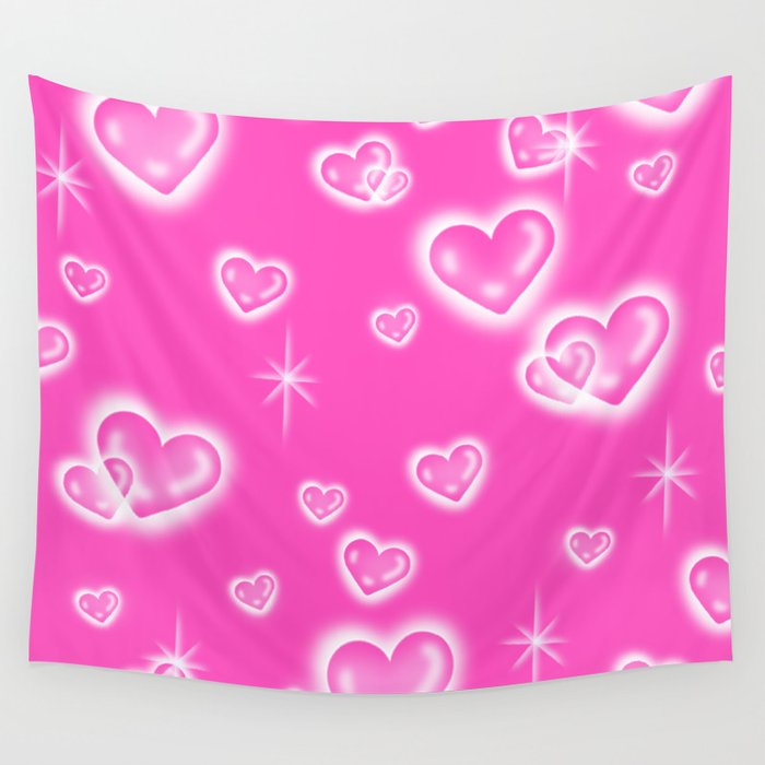 Airbrush tapestry hearts deals