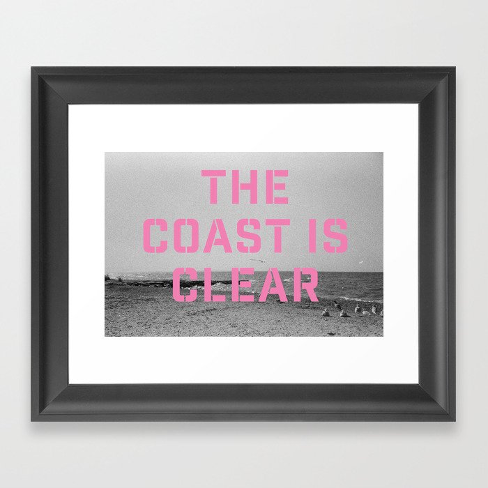 Coast is Clear Framed Art Print