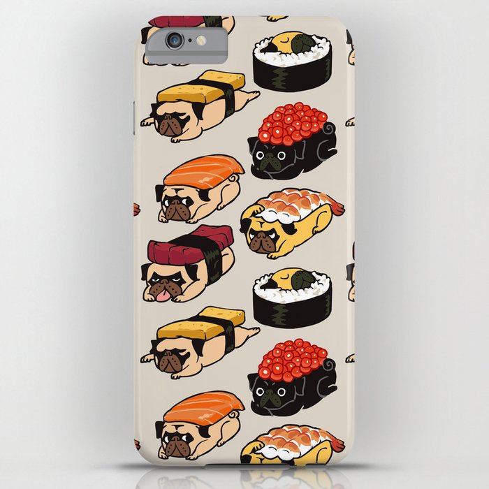 sushi pug iphone case