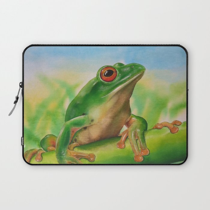 Green Treefrog Laptop Sleeve
