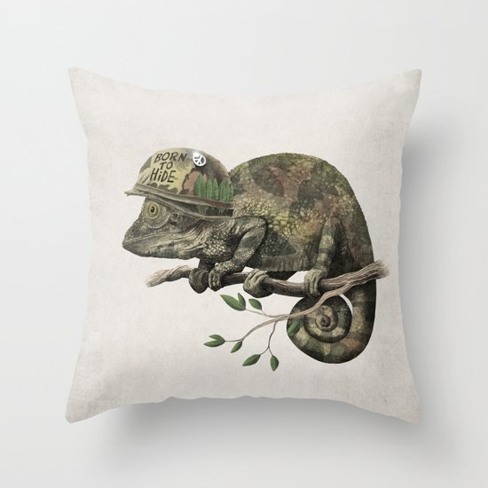 Born to Hide Throw Pillow