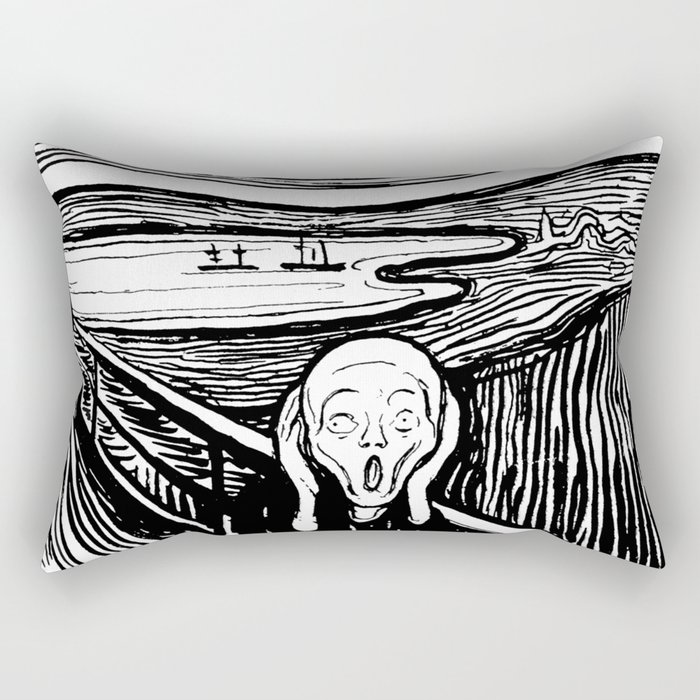 Edvard Munch "The Scream", 1895 Rectangular Pillow