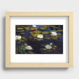 Albert Edelfelt - Water Lilies, Study Recessed Framed Print