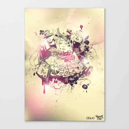 Stoned Canvas Print