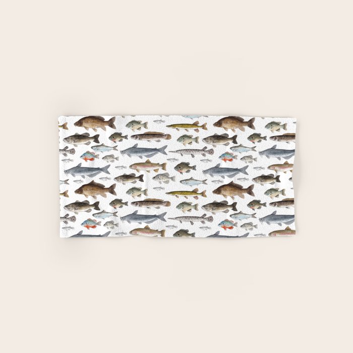 A Few Freshwater Fish Hand & Bath Towel by twigandmoth ...