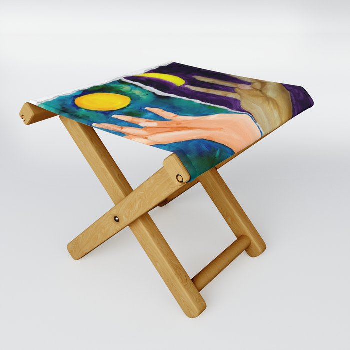 Sun & Moon Folding Stool