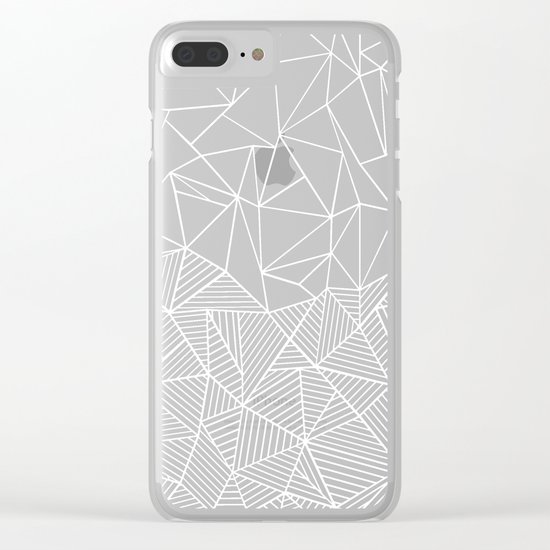 Ab Half And Half Electric Clear iPhone Case