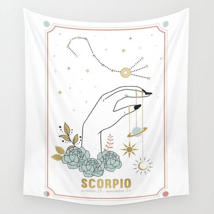 Scorpio Zodiac Series Wall Tapestry