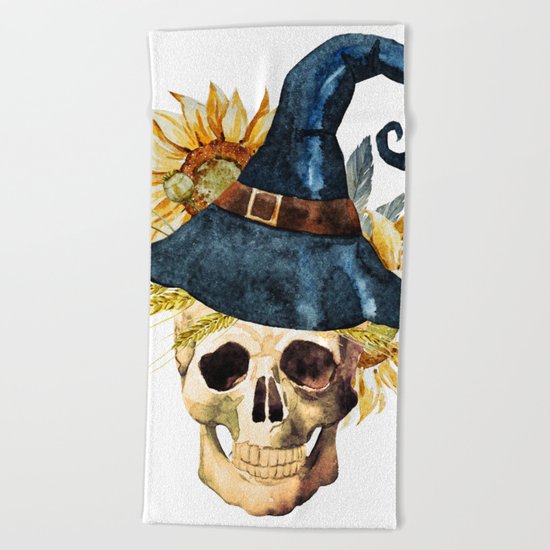 Skull 05 Beach Towel