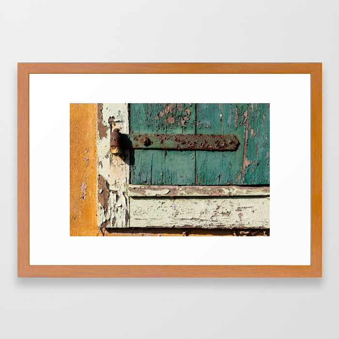Old Wood An Rusty Grunge Barn Door Framed Art Print By Moonfluff