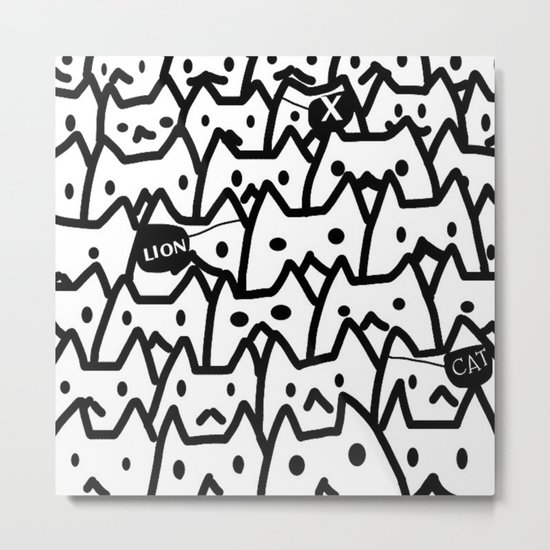 cats-349 Metal Print