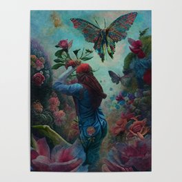 Flower Picking in a Fantasy realm Poster