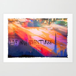 City Adventures Art Print | Collage, Photo, Love, Digital 